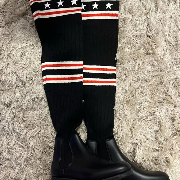 Knee High Rain Boots Sock Boots Givenchy Givenchy Shoes Givenchy